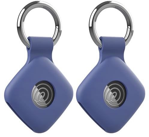 Fiorky Silicone Case for Tile Mate 2022 2024 Tracker Soft Flexible Scratch Rsistant Cover, 2PCS Silicone Case with Keychain Smart Tracer Cover Waterproof,Anti-fall,Shell Accessories
