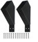 Black Coated Pergola Brackets, Heavy Duty Connector for 2x4 Wood Posts (2pcs )