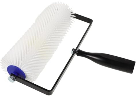 LIFKOME Rouleau à Pointes Autonivelant pour Sol en Ciment Outil Démoussant 30 CM 1 Pièce pour Chapes