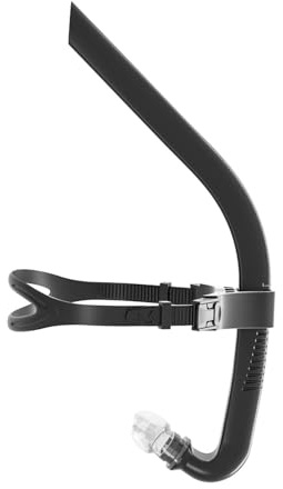 Chatonshen Tuba pour La Plongée, La Natation, Tuba Frontal, Embout Buccal de Natation, Tube Respiratoire pour Hommes et Femmes pour L'apnée, Les Sports Nauti, Noir