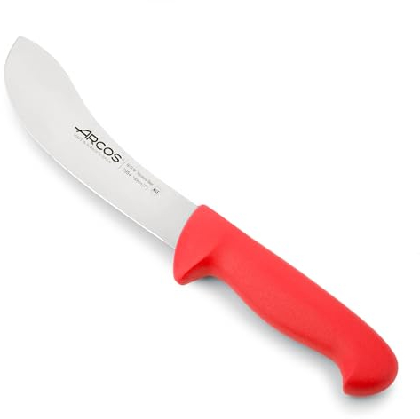 Arcos Coltello da Disosso in Acciaio Inossidabile Nitrum con Lama da 190 mm – Manico Ergonomico in Polipropilene, Ideale per Disossare Tutti i Tipi di Carne – Rosso, Serie 2900