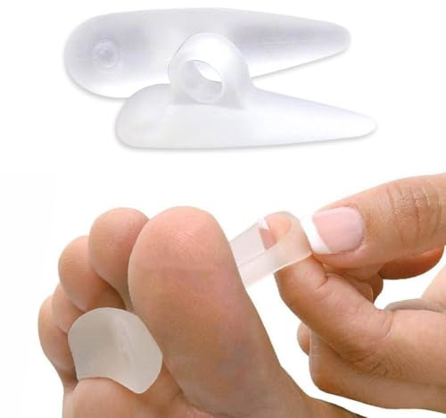 NatraCure Gel Hammer Toe Crest Pads (Left/Right) - 1 Pair – (Toe Straightening Cushion, For Mallet Toes and Overlapping Toes) - 3035-M CAT