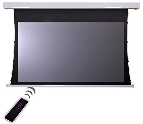 HiViLux® Tension CLR/ALR Motor Leinwand Dualspann System für UST-Beamer/Laser TV: HiViPrism Cinema HDR Hochkontrast/8K/4K/3D (100Zoll 16:9 Bild:221x124cm Weiss)