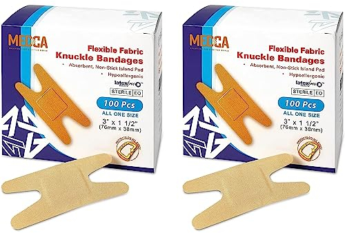 Bandages en tissu flexible - Bandages adhésifs en tissu flexible Bandages d'articulation pour le soin des doigts et pour protéger les plaies contre l'infection - (200 unités)