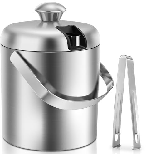 Sailnovo ICE BAUKET Pinza per Ghiaccio in Acciaio Inox, Inossidabile