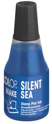 Recharge encre COLOP pour tampons MAKE | 25ml | Bleu | Silent Sea