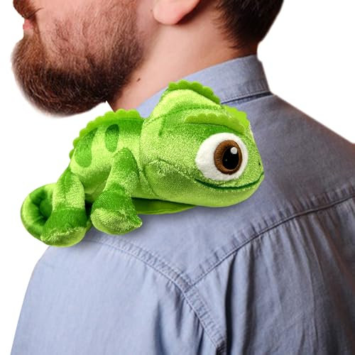 Ludihive Pascal Plush Sholder Toy, Pascal Chameleon Plush Doll, Chameleon Magnetic Play, Cute Plushies Present For Boys Girls Fans, Shoulder Magnet Stuffed for Kid's Birthday Party