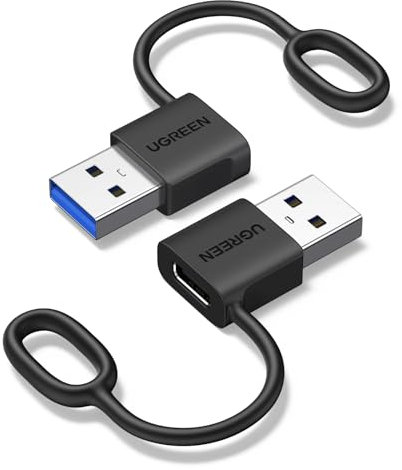 UGREEN Adattatore USB C USB A 3.1 10Gbps 2 Pezzi Convertitore Maschio a Type C Femmina Portatile Compatibile con iPhone 16 15 Pro Galaxy S25 S24 CarPlay iPad PC Laptop MacBook