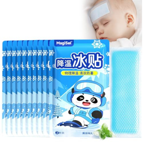 Parches De Gel De Enfriamiento, Bolsa Gel Frio, Parchess Des Refrigeració, Gels Parches Antigolpes Calor Frío, Tiritas Enfriamiento Fiebre, Refrescas En Verano, Refresca 20 Pcs