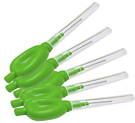 Mini Dental Interdental Brush - Green 1.0-1.2mm - Pack of 48, Recommended by Dentist for Best oral Health, Prevent Bad Breath and Periodontal Disease, by Vivid