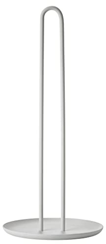 Zone Denmark Singles Küchenrollenhalter Stehend, Küchenpapierhalter aus Metall, Durchm. 14,5 cm, Höhe 32 cm, Warm Grey