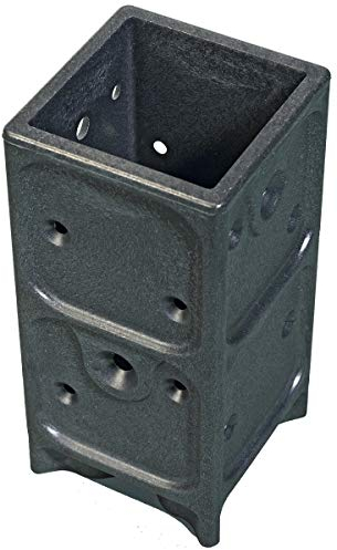 Aufschraubhülse Pfostenträger Zaun Pfostenanker für Holzpfosten 7x7cm 1 Stk.