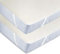 ZOLLNER 2er Set Matratzenschoner - Topper mit praktischen Eckgummis - für Allergiker geeignet – Baumwolle - waschbar bis 95°C - 160x200 cm - Hotelqualität