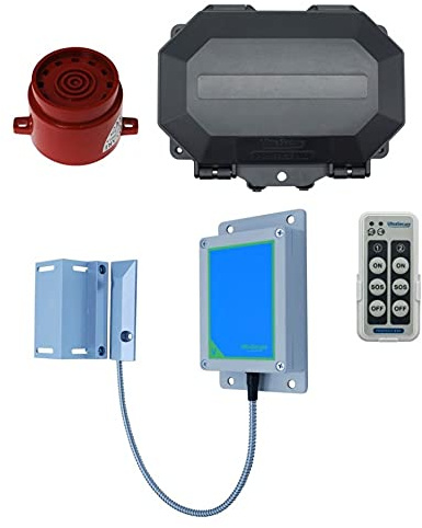 Long Range Wireless Gate Alarm With Outdoor Receiver & Adj Siren