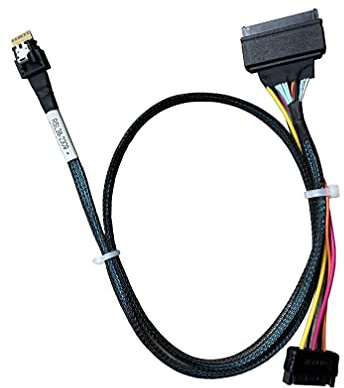 𝐃𝐢𝐋𝐢𝐧𝐤𝐞𝐫 PCIe Gen4 𝐒𝐥𝐢𝐦𝐒𝐀𝐒 4X to 𝐔.𝟐 𝐍𝐕𝐌𝐞 Adapter,𝐒𝐅𝐅-𝟖𝟔𝟓𝟒 38P to 𝐒𝐅𝐅-𝟖𝟔𝟑𝟗 68P Cable with Power, 75CM