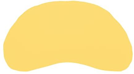 Dukal | Bezug für Tempur Curve/Sonata S und M Schlafkissen | aus hochwertigem DOPPEL-Jersey | 100% Baumwolle | Farbe: gelb