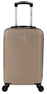 CELIMS - Valise Cabine 45x36x20 Easyjet Rigide ABS Légère | Bagages Cabine Avion Enfant et Adulte pour Week-End et Déplacements d’Affaires | Champagne