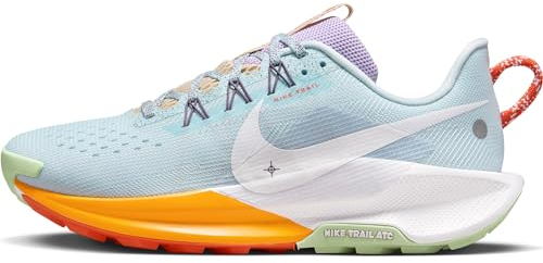 NIKE Pegasus Trail 5 Traillaufschuh Für Damen, Zapatillas para Carreras de montaña Mujer, Reloj de Sol Azul Glaciar Blanco Daybreak, 38 EU