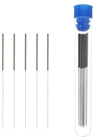 BORDSTRACT Outil de buse d'imprimante 3D, kit de nettoyage et d'entretien, 5 aiguilles de nettoyage de 0,3 mm pour buses de 0,3 mm, matériau de nettoyage rapide et facile