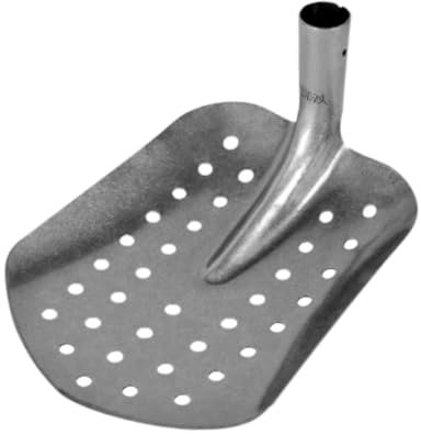 Colcolo Métal tamisage bêche de vidange robuste en acier à haute teneur en carbone des égouts outil de nettoyage bêche à boue pour le drainage des égouts, Pointu, 29.5x22.3x11.5cm