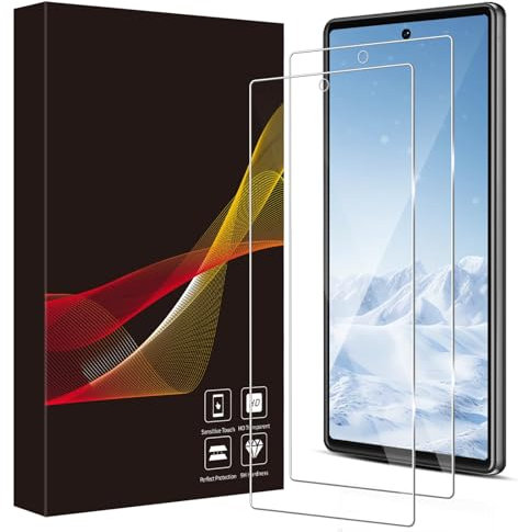 REROXE 2 Stück Schutzfolie für Panzerglas für Google Pixel 6A 5G, 2.5D Edge Ultra Transparent Anti-Schmutz Keine Blasen Google Pixel 6A Displayschutzfolie, Anti-Staub Hüllenfreundlich Hartglasfolie