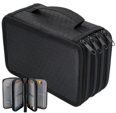 CHAOTEMAI Trousse, Durable Trousse Scolaire 72 emplacements