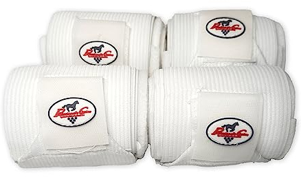 Professionals Choice Equine Combo Bandage Wraps Value Pack, Set of 4 (Universal Size, White)