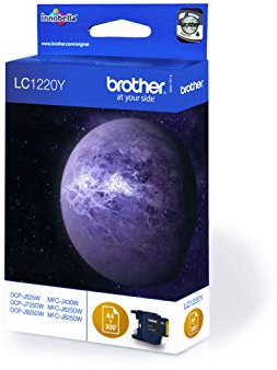 Brother LC1220Y Tintenpatrone gelb für DCP-J 525 W/725 DW/925 DW/MFC-J 430 W/435 W/625 DW/825 DW