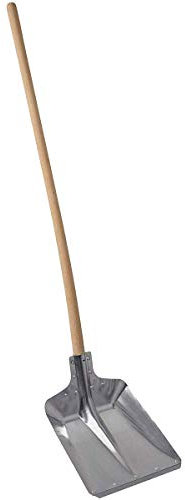 Favorit Randschaufel | zum Transport Leichter Schüttgüter, Stallreinigung & Schneebeseitigung | Schaufelblatt aus Leichtmetall 340 × 265 mm, ohne Schutzkante, 6-Fach genietete Dülle, ohne Stiel