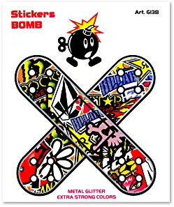 4R Quattroerre.it 6138 Adesivi Sticker Bomb Cerotti, 10 x 12 cm