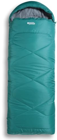 Mountain Warehouse Summit 250 Sleeping Bag - 3/4 Season - Spring Summer, Camping, Holiday, Outdoors Petrol (02) Left Handed Zip - Regular Length (200cm)