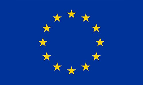 Europäische Union Flagge 90 x 150 cm Europäische und Internationale Konferenz EU Fahne Fußball World Cup EU-Flagge Outdoor Indoor Fahne Dekoration Hängende Länderflagge für Internationale Sportfeier