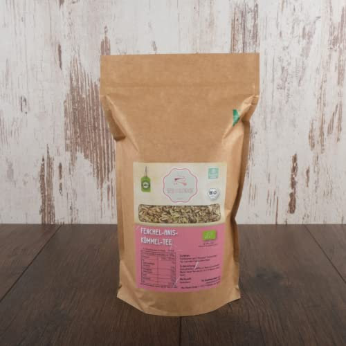 süssundclever.de® Bio Fenchel-Anis-Kümmel Tee | lose | 500g | Kräutertee | plastikfrei und ökologisch-nachhaltig abgepackt