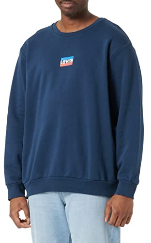 Levi's Herren Standard Graphic Crew Sweatshirt,Mini Sportswear - Dress Blues,M