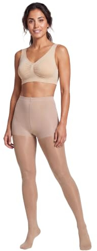 EvenLina Energising Sheer Support Compression Tights - Shaping Control Panty–Graduated Compression for Improved Circulation, Swelling & Leg Fatigue– Tights for Women Tummy Control