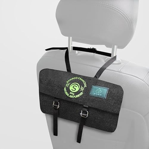 Charbon Actif de Bambou Sac Purificateur d'Air pour Voiture 500g Déshumidificateur & Rafraîchisseur d'Airpour Auto Éliminateur d'Odeurs Neutraliseur d'Odeurs Alternativeaux Arbres Parfumés Auto