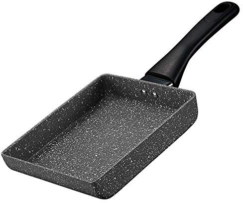 Stekpanna 18 cm fyrkantig kastrull Storpanna Perfekt för ägg- eller omelettmatlagning Specialitet Nonstick samtida hårdanodiserad aluminium.Stekpanna interesting