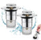 Bodenablauf Filter aus Edelstahl, 34-40mm Pop up Waschbeckenstöpsel mit Haarsieb, Abflussstopfen Universal, abnehmbar Bodenabflusssieb mit Anti Clogging Sieb für Küchen, Bad, Balkon