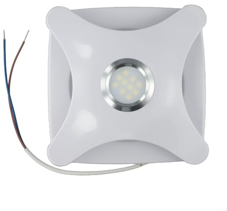 Bathroom Ceiling Ventilation Fan With Light, 15W 4 Inch Exhaust Fan, Silent Operation, Easy Install, Modern Design For Air Vent Bath Toilet