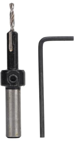 Yuecoom Countersink Drill Bit with Hex Wrench 2.5x6MM Carbide Tapered Counterbore Bit for for Woodworking Hole Drilling