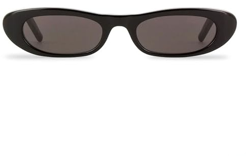 Liora Sabrina Occhiali da sole da donna in stile retrò stile vintage anni '90 protezione UV400 leggeri ed eleganti Cat-eye (Black) (Black)