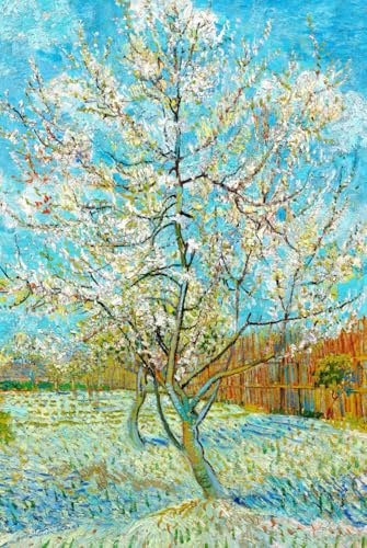 The Pink Peach Tree - Vincent van Gogh - Hardcover Notebook: 120 Lined Pages 6 x 9 Journal Diary Notepad