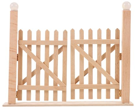SUPVOX Staccionata in legno in scala per fai da te, accessori da giardino, cortile e modelli stradali