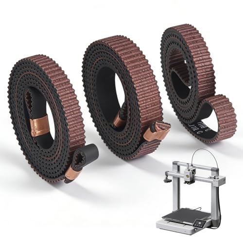 Set di cinghie dentate per stampante 3D, per Kobra 3, X Y Z, set di ricambio per asse in gomma, 850 mm/780 mm/650 mm, accessori per stampanti 3D per stampa e manutenzione precise