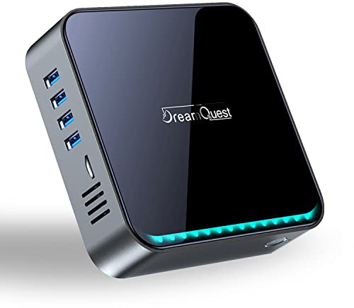 DreamQuest Mini PC Intel Alder Lake N95(bis 3,4 GHz) 16 GB RAM 512 GB M.2 SSD,Mini Desktop Computer USB3.2/BT5.0/WiFi 5/4k HDMI Geeignet für GeschäftsbüroOffice New