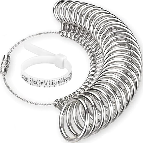 Smith’s® Ring Sizer Gauge | Professional & Accurate | UK A-Z Sizing | Clear A-Z Engravings | Quality Checked | for Both Women & Men