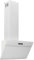 vidaXL Campana Extractora Pared Cocina Soporte Ventilador Lámpara LED Forma Inclinada Fácil de Limpiar Acero y Cristal Templado Blanco 60 cm