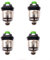 DN Autogas parts Landi Renzo CNG GPL 4 x iniettori MED GI25-65 Verde AMP Tipo Sequen