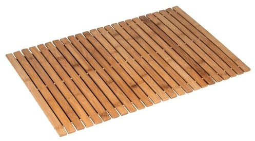 New Bamboo Roll Up Wooden Bath Mat Duck Board Mat For Kitchen Bathroom Toilt Outdoor Shower Spa Sauna Mat Multipurpose Shower Mat Non Slip Sturdy Bath Mats