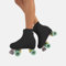 TuttoDanza - Eiskunstlauf-Abdeckung, Rollschuhschutz für Mädchen und Erwachsene, Gleitschuhe auf Rollen oder Schlittschuhen - Made in Italy (Schwarz, 8-12 Jahre)